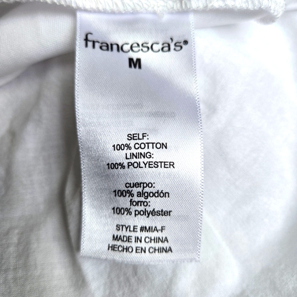 Francesca's Collections White Ruffled Mini Skirt - Picture 5 of 6